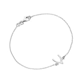 Sterling Silver Wishbone 7 Inch Bracelet
