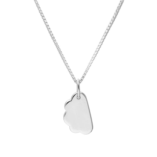 Sterling Silver Cloud Pendant Necklace 14 - 22 Inches