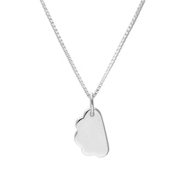 Sterling Silver Cloud Pendant Necklace 14 - 22 Inches