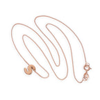 Rose Gold Plated Sterling Silver Letter S Pendant Necklace 14 - 32 Inches