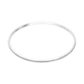 Frosted Sterling Silver Round Bangle