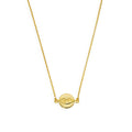 Gold Plated Sterling Silver Evil Eye Pendant on 18 Inch Chain