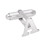Sterling Silver Letter Swivel Back Cufflink A - Z