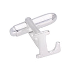 Sterling Silver Letter Swivel Back Cufflink A - Z