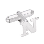 Sterling Silver Letter Swivel Back Cufflink A - Z