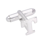 Sterling Silver Letter Swivel Back Cufflink A - Z