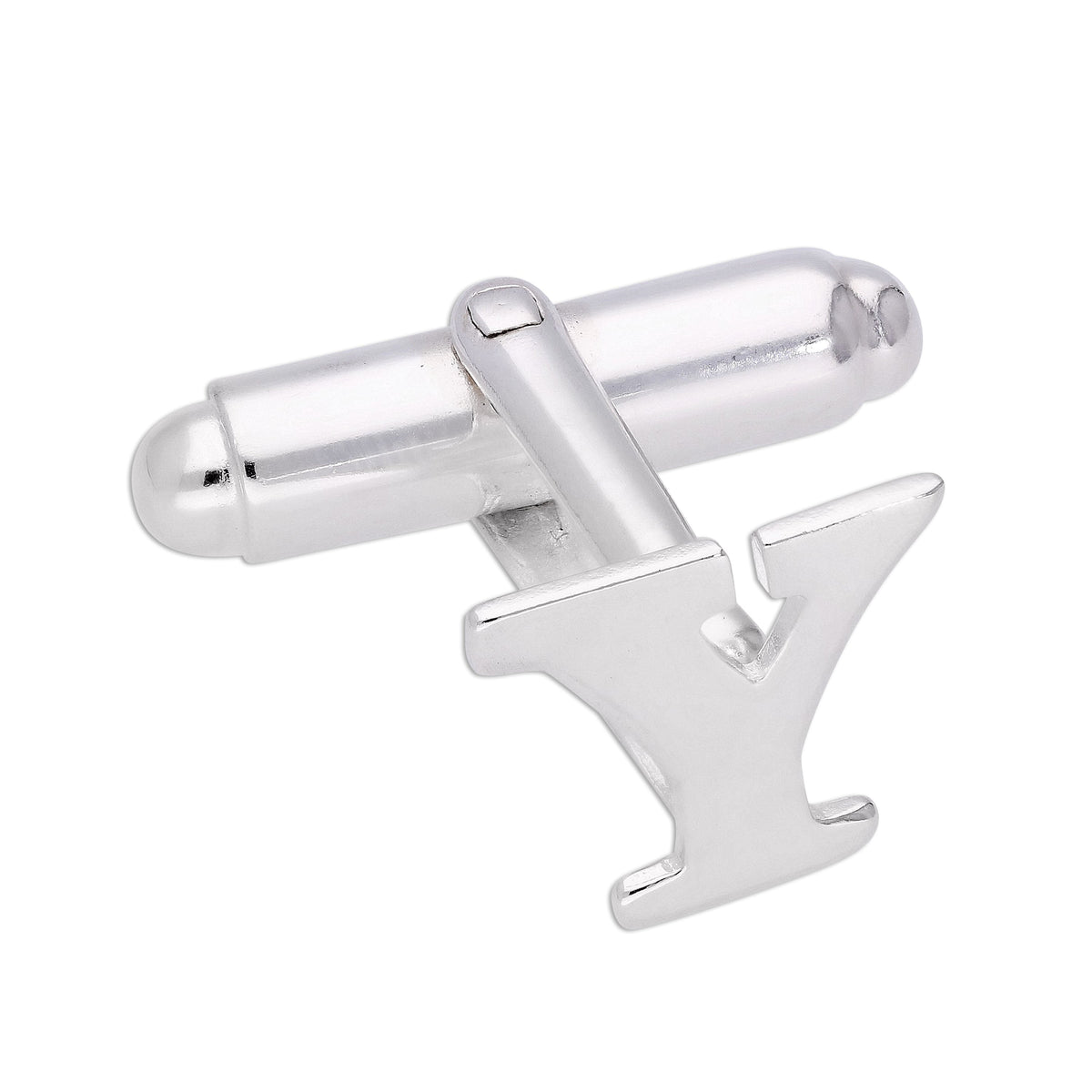 Sterling Silver Letter Swivel Back Cufflink A - Z