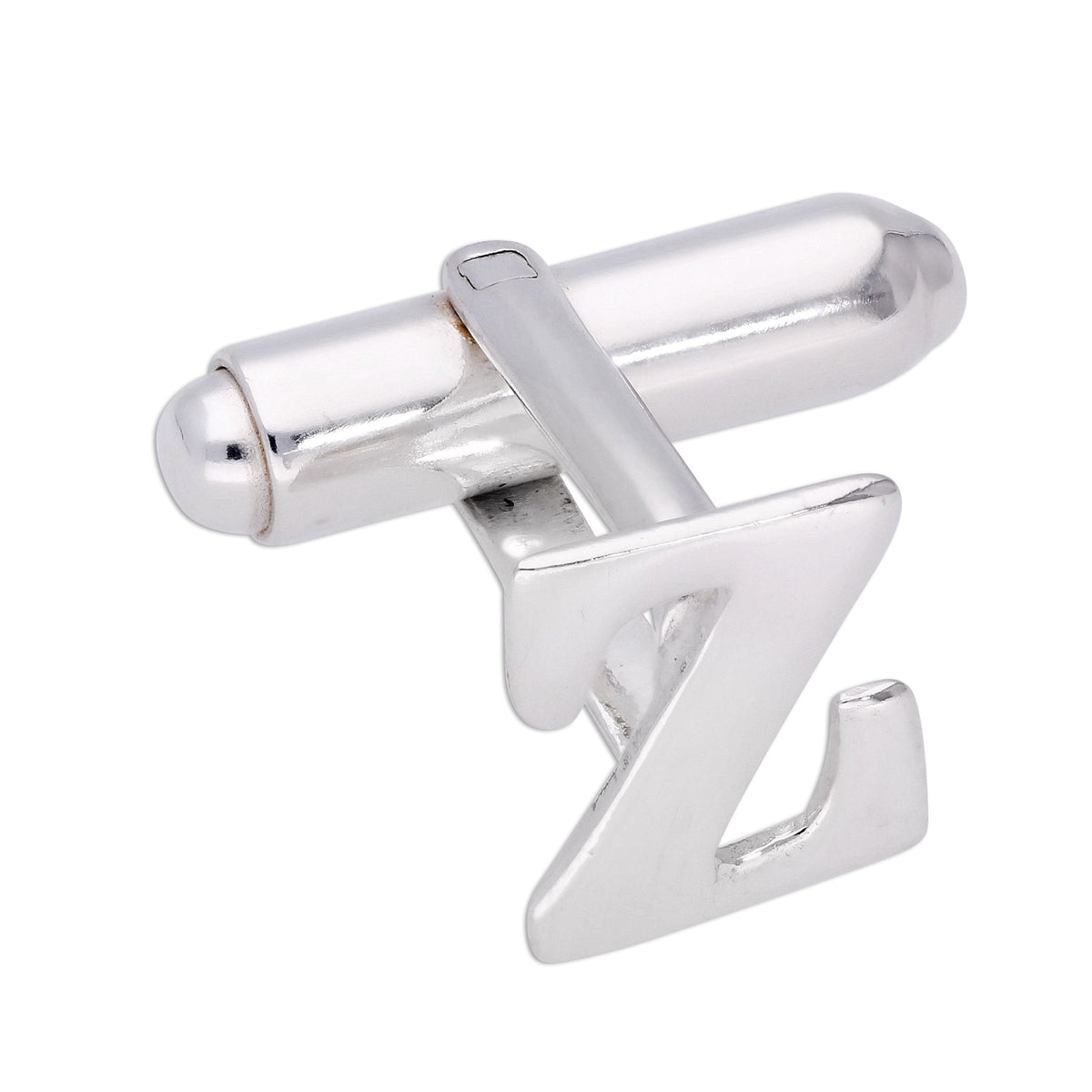 Sterling Silver Letter Swivel Back Cufflink A - Z