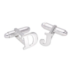 Sterling Silver Letter Swivel Back Cufflink A - Z