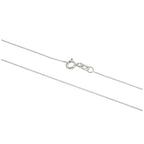 Sterling Silver Very Fine 0.5mm Diamond Cut Curb Chain 14 - 32 Inches