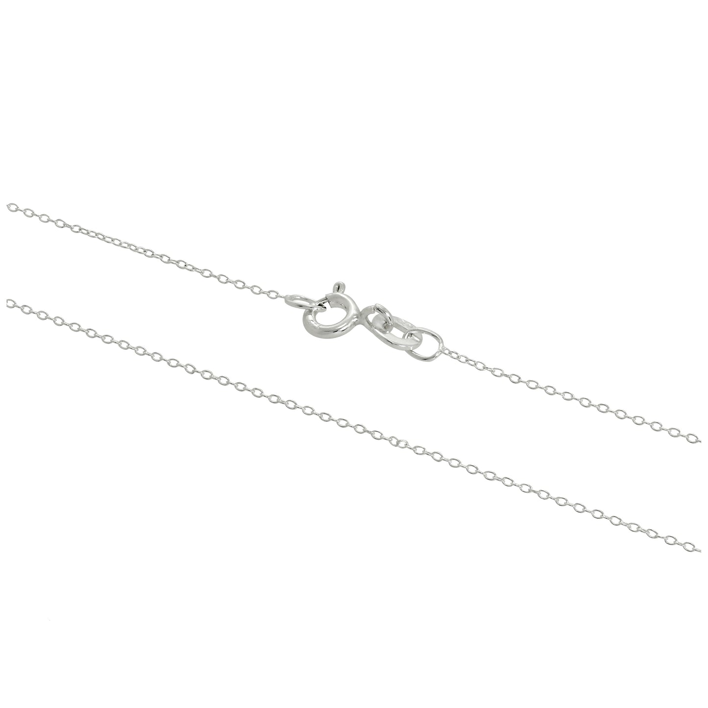 Sterling Silver Fine 0.8mm Cable Chain 14 - 32 Inches
