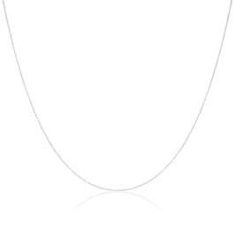 Sterling Silver Fine 0.8mm Cable Chain 14 - 32 Inches