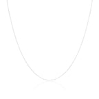Sterling Silver 1mm Round Cable Chain 16 - 32 Inches