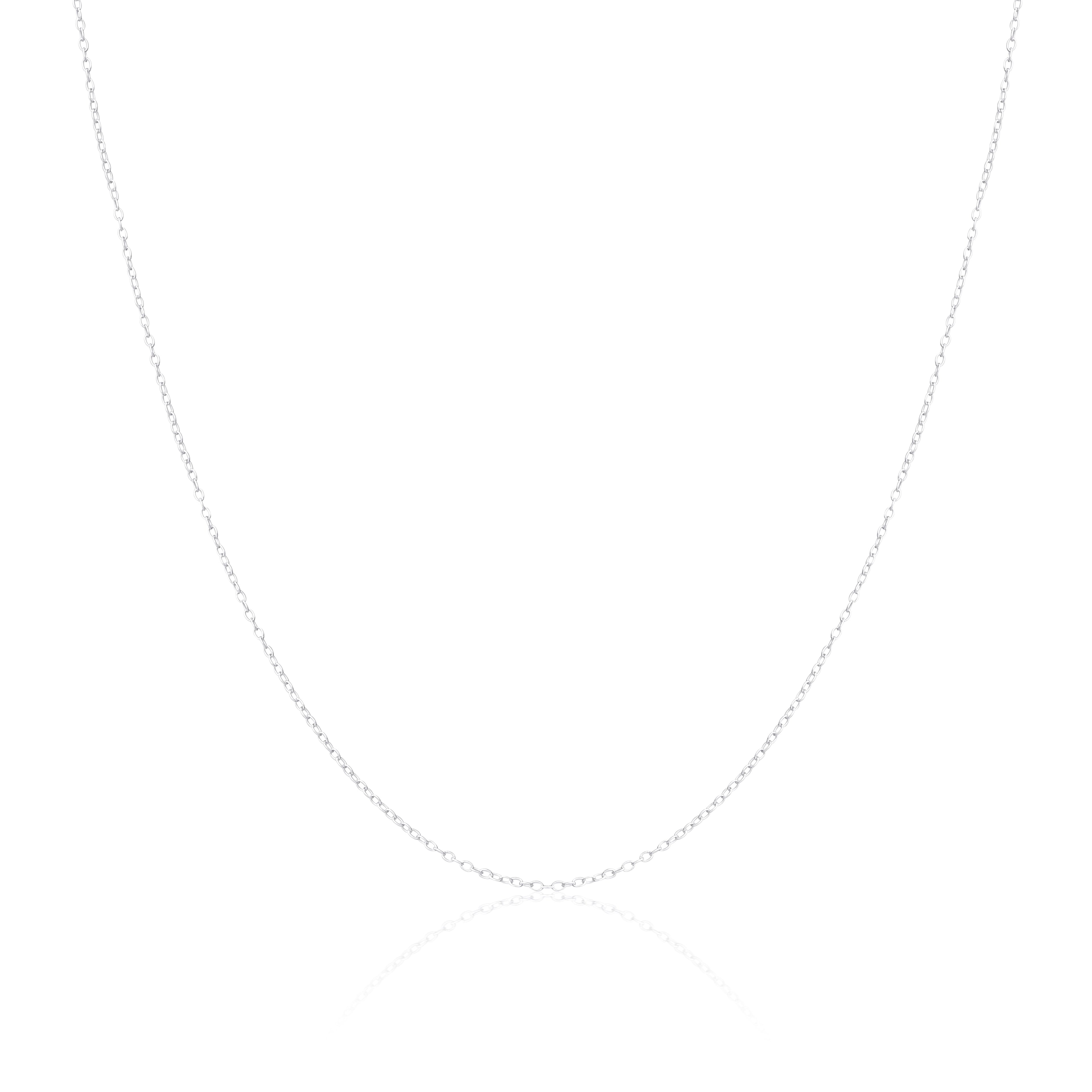 Sterling Silver 1mm Round Cable Chain 16 - 32 Inches