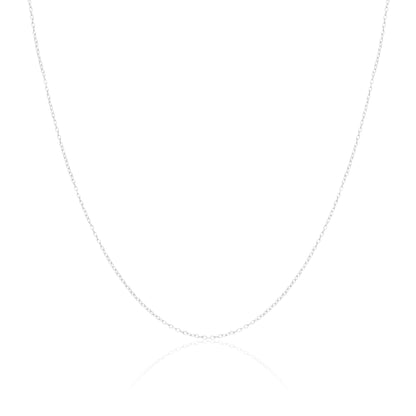 Sterling Silver 1mm Round Cable Chain 14 - 32 Inches