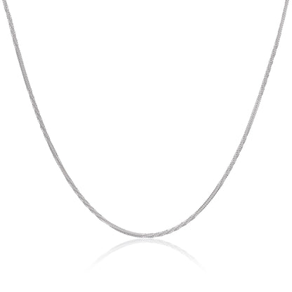 Sterling Silver Twisted Heavy 2mm Cable Chain 24 - 24 Inches