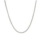 Sterling Silver Twisted Heavy 2mm Cable Chain 24 - 24 Inches