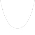 Sterling Silver 1mm Flat Cable Chain 14 - 28 Inches