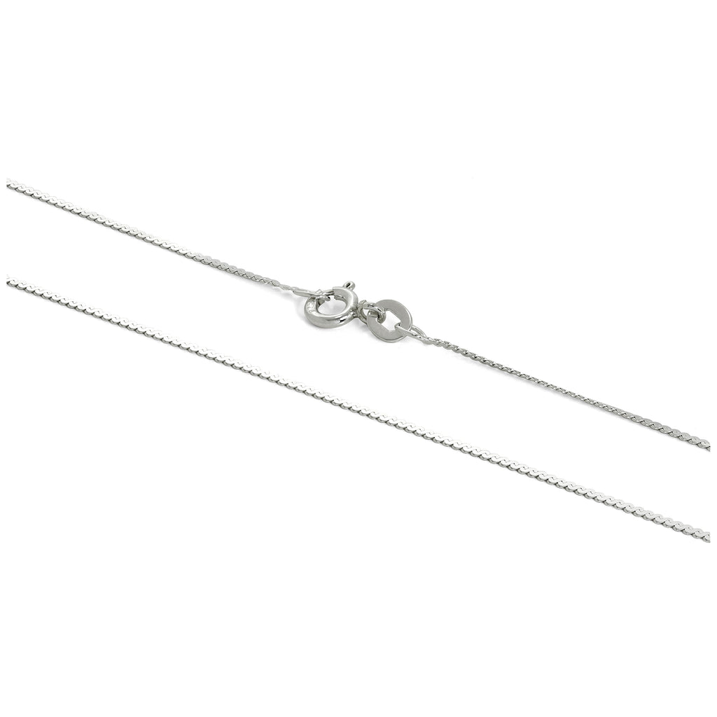 Sterling Silver Serpentine Chain 16 - 28 Inches