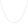Sterling Silver Disco Twisted Diamond Cut Chain 16 - 24 Inches