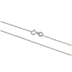 Sterling Silver Twisted Box Chain 16 - 24 Inches