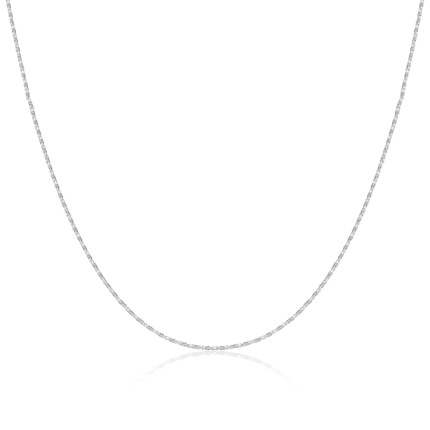 Sterling Silver Twisted Box Chain 16 - 24 Inches