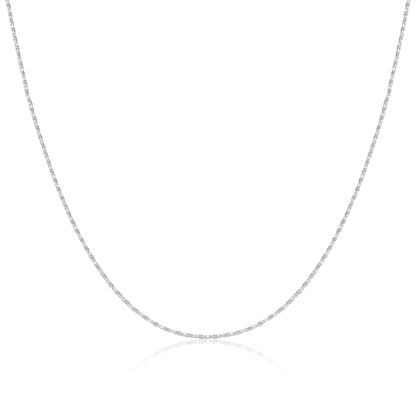 Sterling Silver Twisted Box Chain 16 - 24 Inches