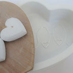 Sterling Silver Open Heart Loop Pull Through Earrings