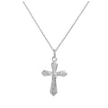 Sterling Silver Crucifix Pendant Necklace 14 - 22 Inches