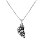 Sterling Silver Mother & Daughter Heart Double Pendant Necklace 16 - 24 Inches