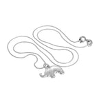 Sterling Silver Elephant Pendant Necklace 14 - 28 Inches