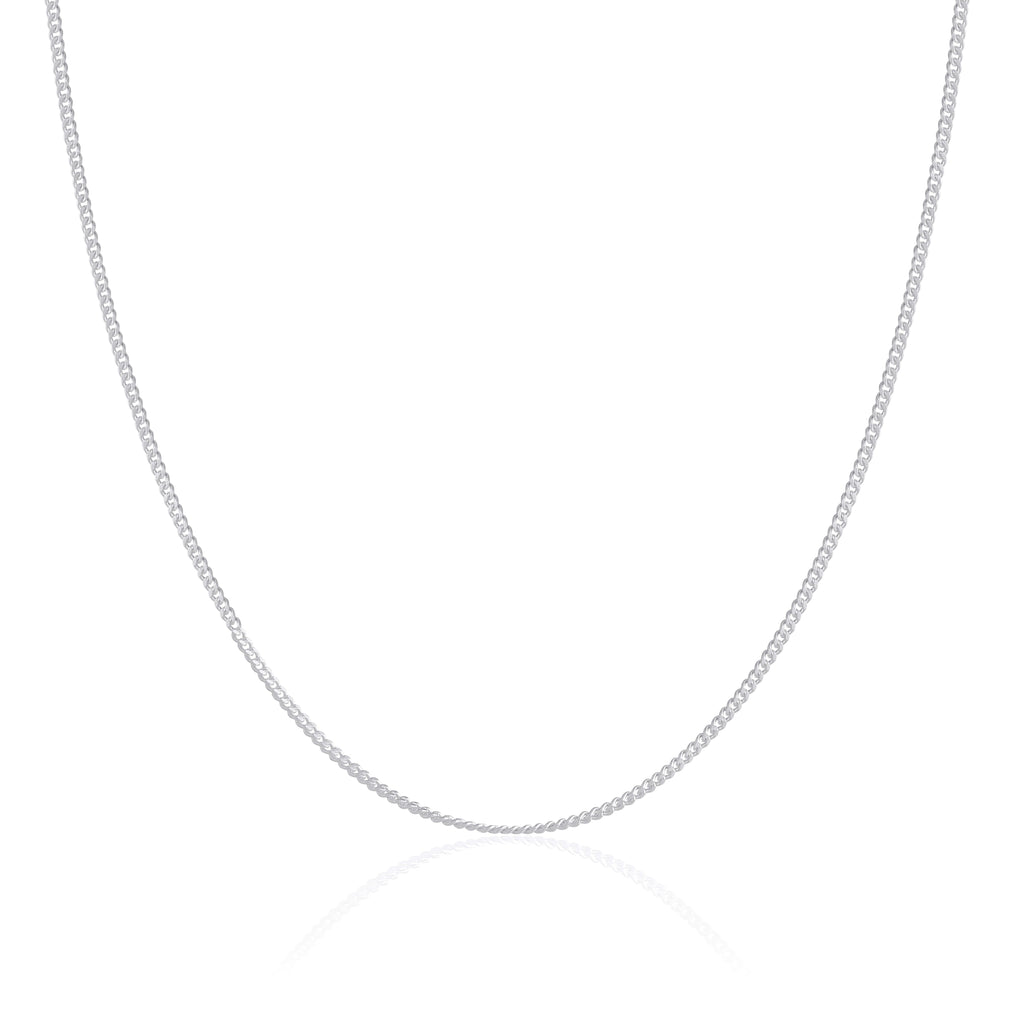 Sterling Silver 2mm Curb Chain 16 - 24 Inches