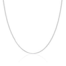 Sterling Silver 2mm Curb Chain 16 - 24 Inches