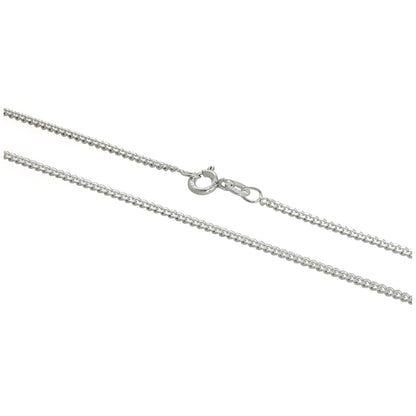 Sterling Silver 2mm Curb Chain 16 - 24 Inches