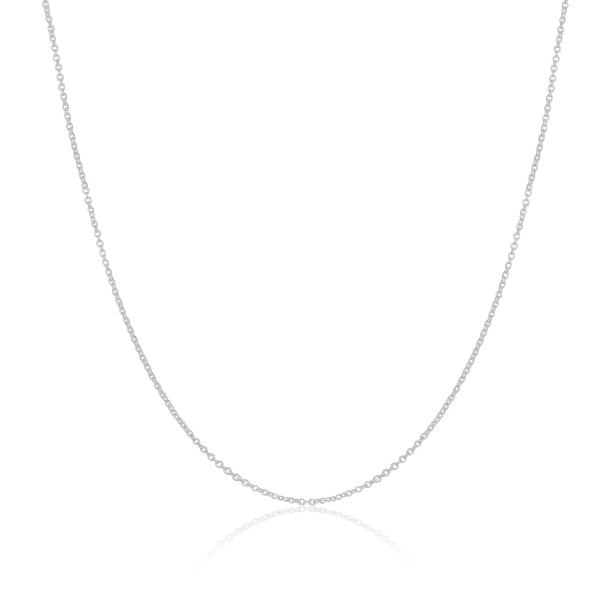 Sterling Silver 1mm Belcher Chain 16 - 24 Inches