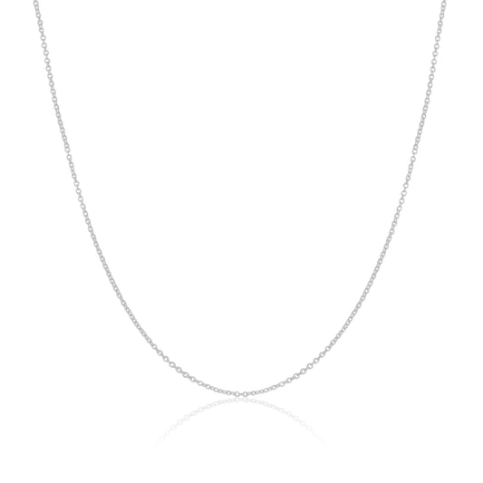 Sterling Silver 1mm Belcher Chain 16 - 24 Inches