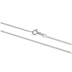 Sterling Silver 1mm Curb Chain 16 - 24 Inches