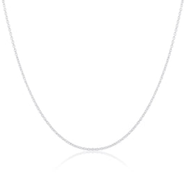 Sterling Silver 2mm Cable Chain 16 - 24 Inches