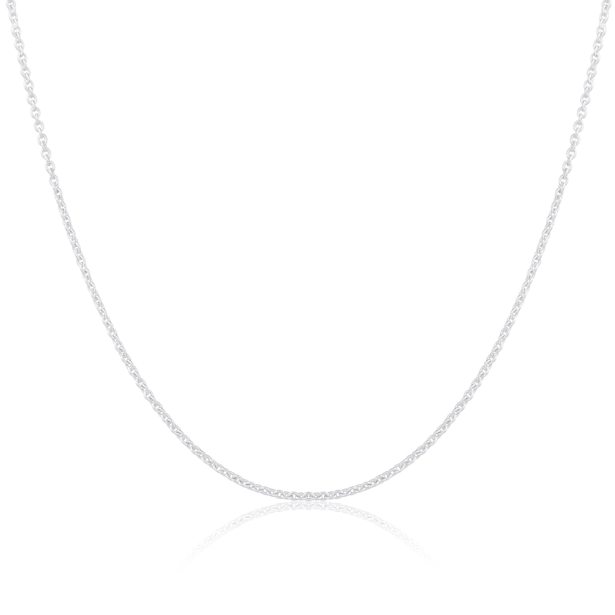 Sterling Silver 2mm Cable Chain 16 - 24 Inches