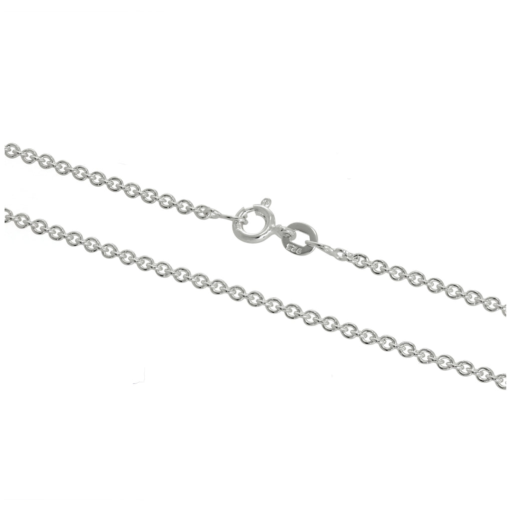 Sterling Silver 2mm Cable Chain 16 - 24 Inches