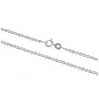Sterling Silver 2mm Cable Chain 16 - 24 Inches
