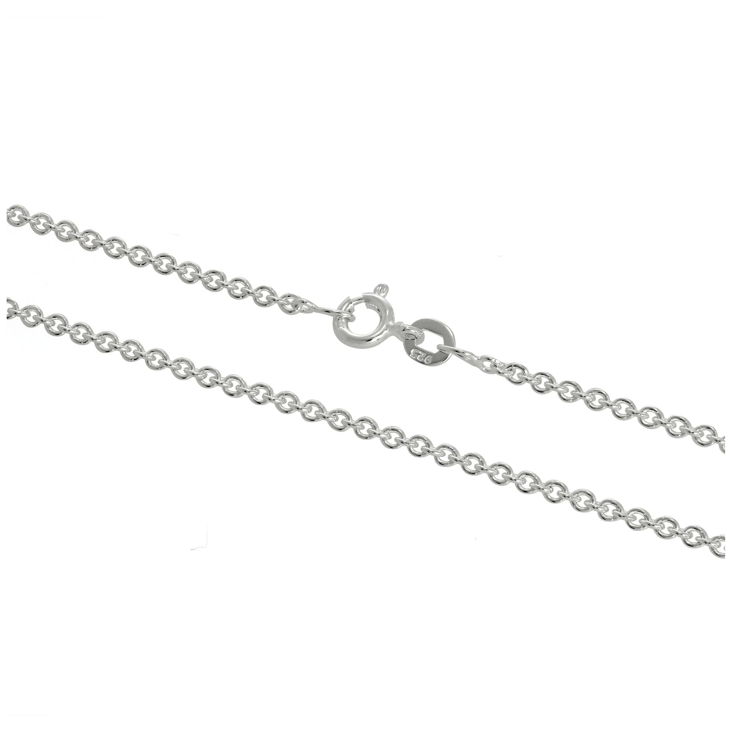 Sterling Silver 2mm Cable Chain 16 - 24 Inches