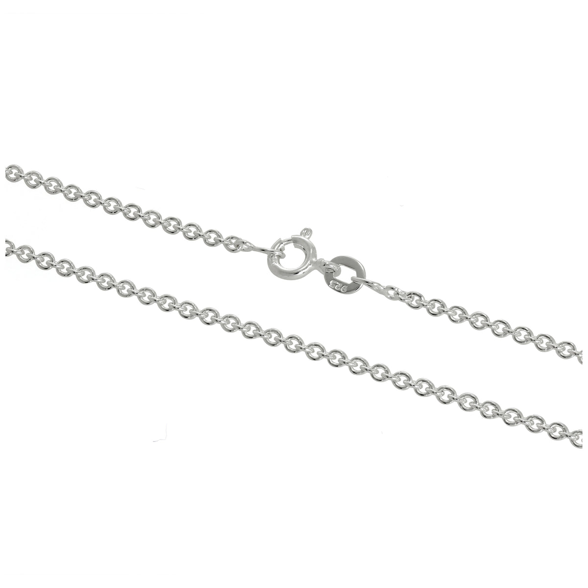 Sterling Silver 2mm Cable Chain 16 - 24 Inches