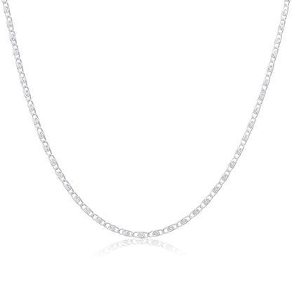 Sterling Silver 2mm S Curb Chain 16 - 24 Inches
