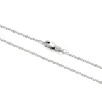 Sterling Silver 1mm Long Curb Chain 16 - 24 Inches