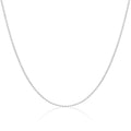 Sterling Silver 1mm Long Curb Chain 16 - 24 Inches