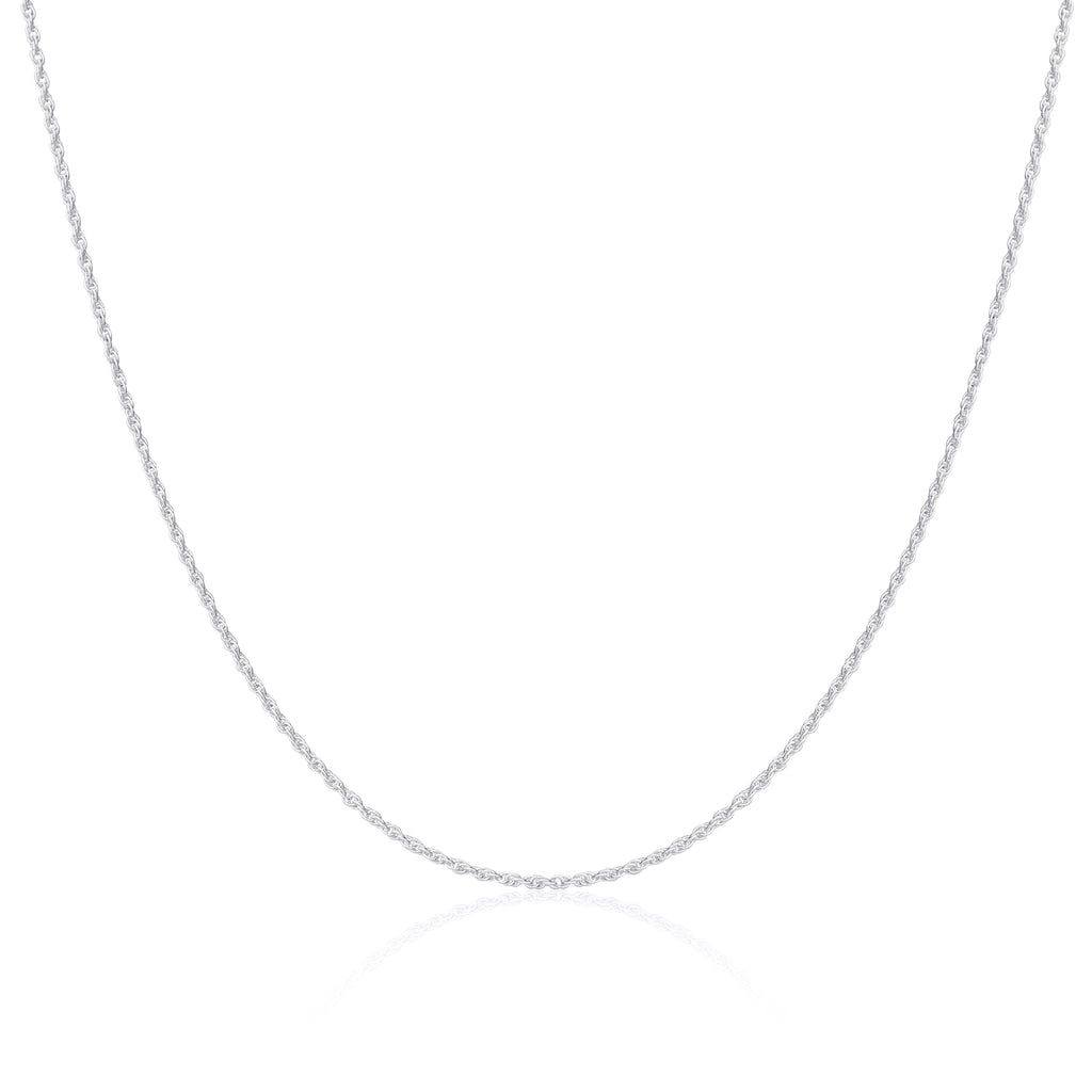 Sterling Silver 1mm Rope Chain 16 - 24 Inches