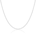 Sterling Silver 2mm Long Link Cable Chain 16 - 24 Inches