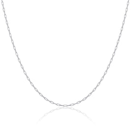 Sterling Silver 2mm Long Link Cable Chain 16 - 24 Inches