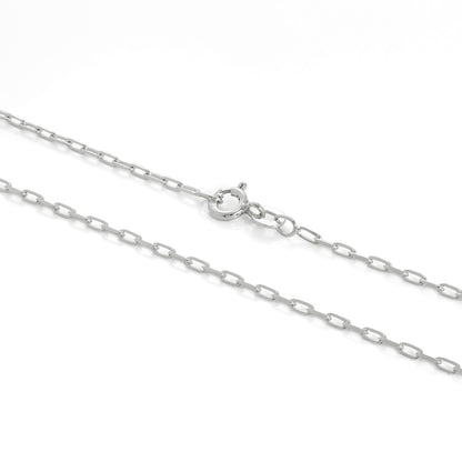 Sterling Silver 2mm Long Link Cable Chain 16 - 24 Inches